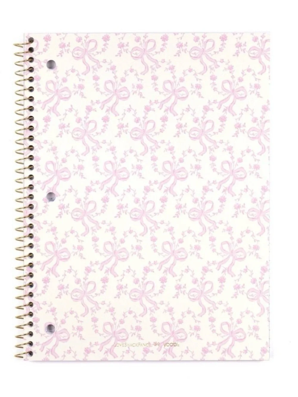 Loveshackfancy Notebooks coquette pink bow design Set of 4